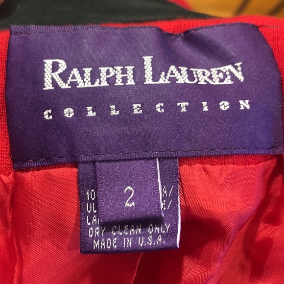 RALPH LAUREN PURPLE LABEL RED WOOL RIDING EQUESTRIAN HUNTING JACKET COAT - Picture 4 of 16